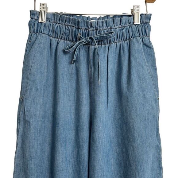 Zara Chambray Tapered Pants XS - Picture 2 of 8